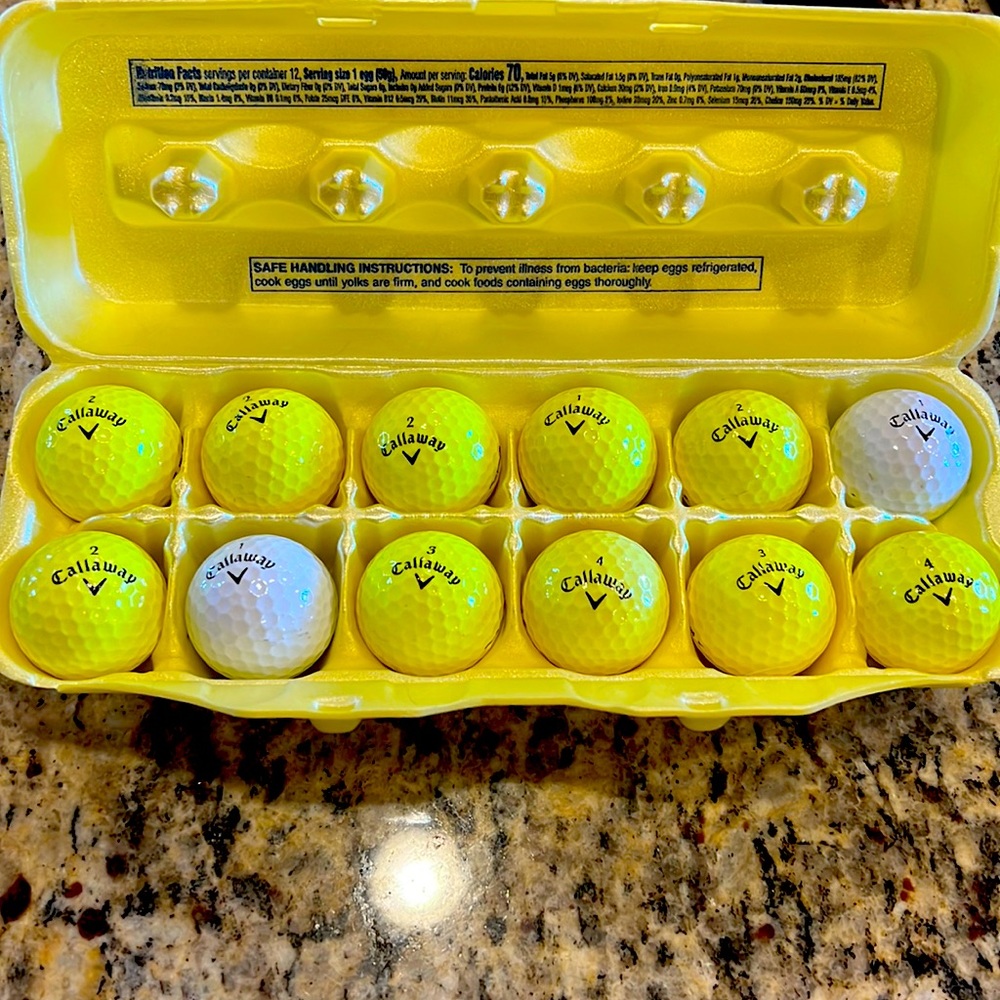 Dozen Callaway Warbird golf balls